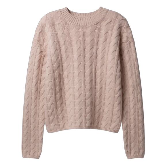 VINCE Twisted Cable Wool & Cashmere-Blend Sweater - Picture 2 of 10